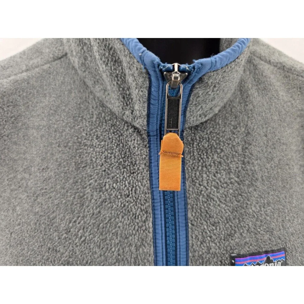 Patagonia Men's Karstens Vest Synchilla Fleece Gray Full Zip Outdoors Hiking XL